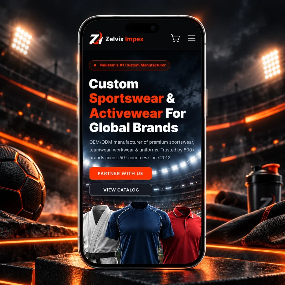 Zelvix Impex Sportswear Stadium Mockup